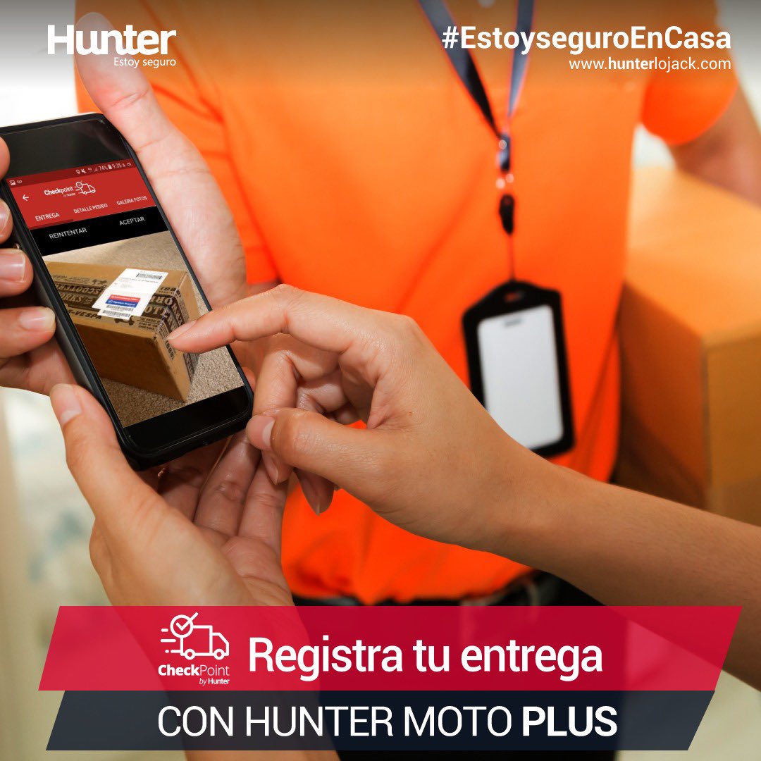 hunterperu's tweet photo. Ahora Hunter Moto Plus 🛵 incluye la nueva solución “CheckPoint” que permite la toma fotográfica 📷 y registro de tus entregas 📦 desde una app para un mayor orden y respaldo en tu negocio. 👍🏻
Con Hunter #Estoyseguro WhatsApp 📲
https://t.co/GisN2QtBn2 https://t.co/A0KE8Wljnv