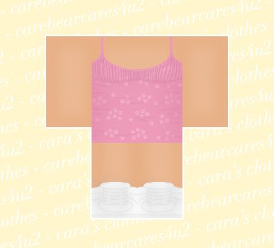 Cara Carebearcares4u Twitter - crop top roblox cute clothes