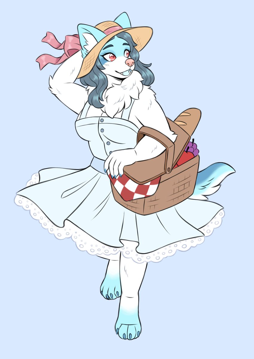reward for ryanmiaku on patreon! cute husky going on a picnic :3