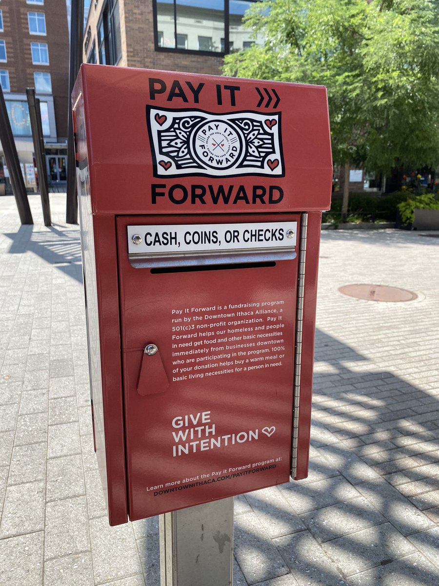 A donation box in a busy spot makes it so easy to help out a neighbor in need... well done Ithaca,  well done 🙌🏼 #SmallSteps #BigImpact #HereForGood