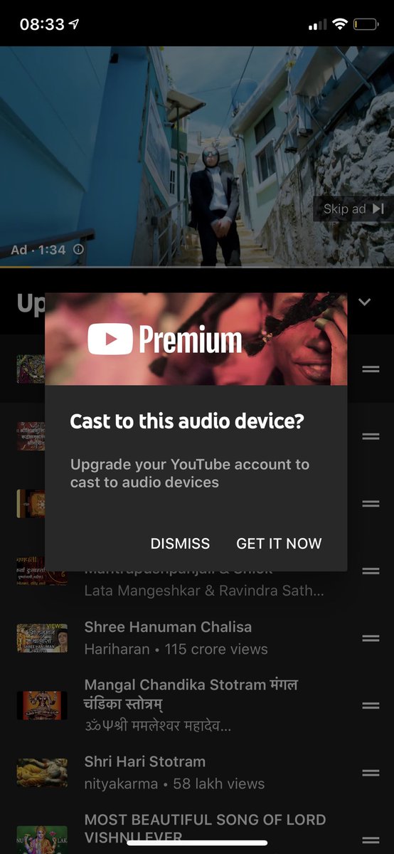 santoshkrishna's tweet image. ⁦@Google⁩ ⁦@madebygoogle⁩ The ridiculousness of this can’t be understated .. to cast to a #googlemini from #YouTubemusic or #YouTube one needs to pay google .. so essentially between its own apps&amp;amp;devices to make them both work I need to pay. #Google stop being a jerk.