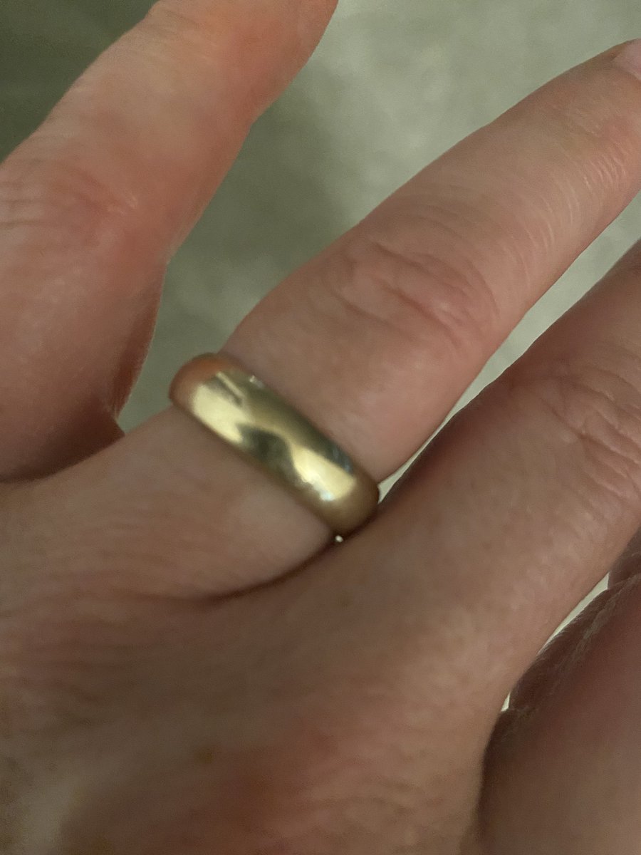 It’s nice to put my wedding band back on