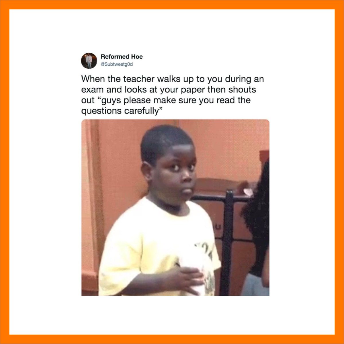 Dealmatch_'s tweet image. Like if you can relate 😂! 
.
.
.
#Meme #Exam #Dealmatch #DealmatchMarket #Teacher #Read #Memories #Monday #University #HighSchool #Student #Canada #UnitedStates #August #Community