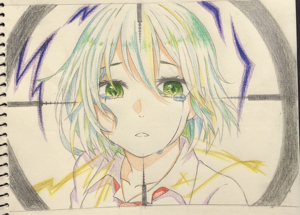 菅野 菜智 ヒバナのmvイラストをアレンジ ヒバナ アレンジイラスト 色鉛筆 アナログ絵 菅野 菜智 ヒバナのmvイラストをアレンジ ヒバナ アレンジイラスト 色鉛筆 アナログ絵