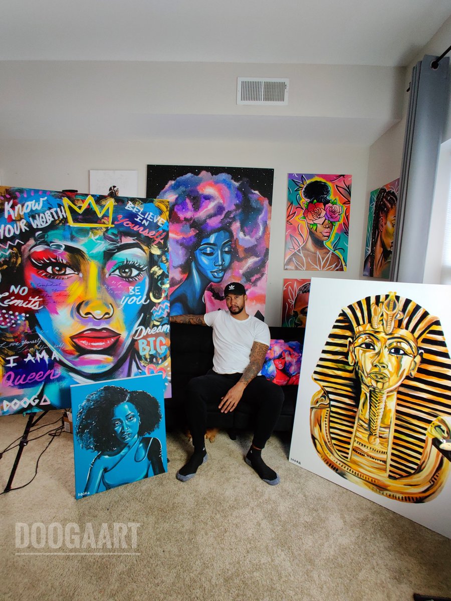 Dooga_Art's tweet photo. Who knew I would be a full time artist, making 6 figures doing something I love. Chase your dreams. https://t.co/ODsrjGmR2U