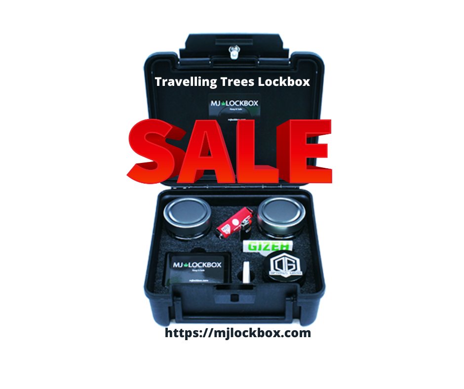 mjlockbox's tweet photo. The Travelling Trees case was designed for those who like to pre-roll and go. Features two 1/4 oz jars for different products (herbs/edibles). Complete kit also includes child resistant Pre-Roll Storage case. Summer Savings Sale on Now! https://t.co/VfMxZkrB1c https://t.co/EjF56ikBzM