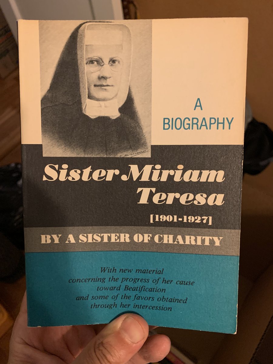 Given to me by a kindly Jersey City nun while I was working on a story about the politics of sainthood. The most humble author credit ever.