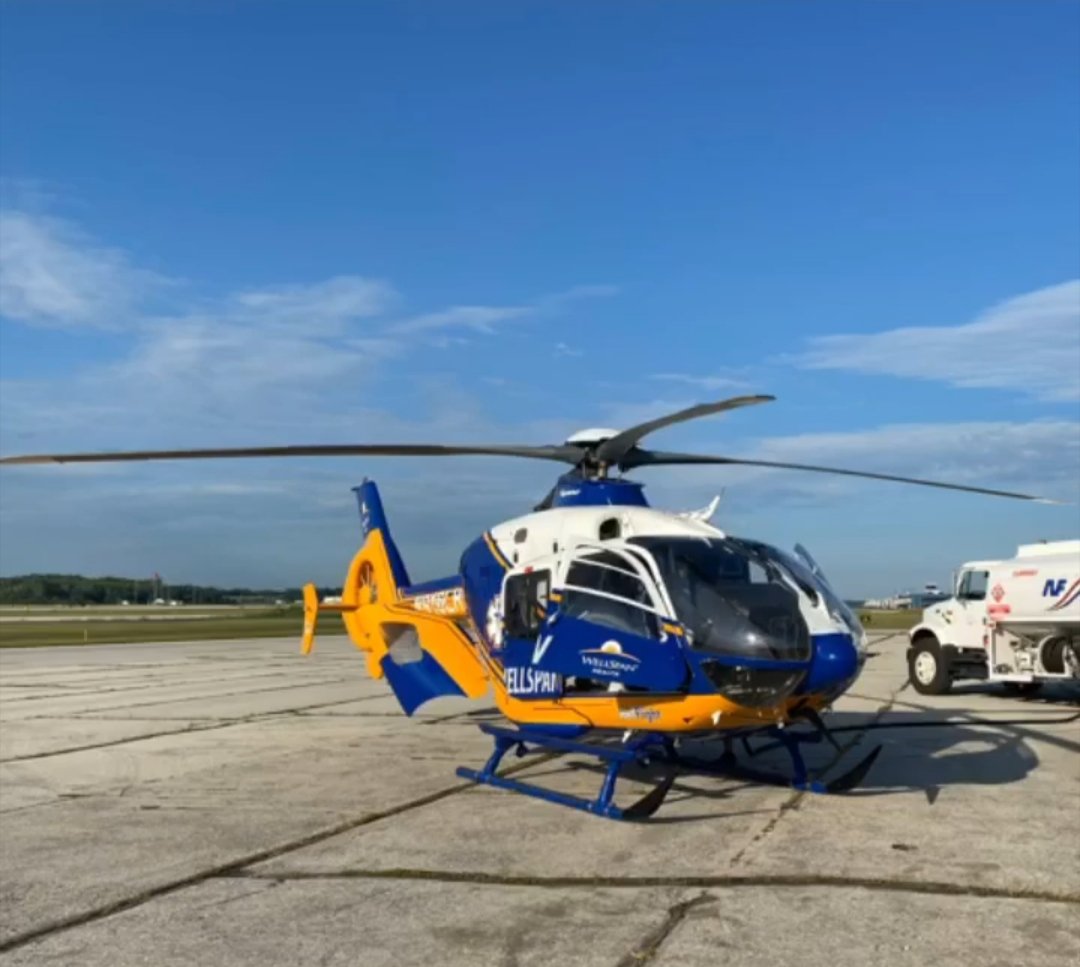 PaEMTP56's tweet photo. We heard it was coming to South Central Pennsylvania, spotted in Ohio. #AirMethods #WellspanHealth https://t.co/8s8u77aFU4