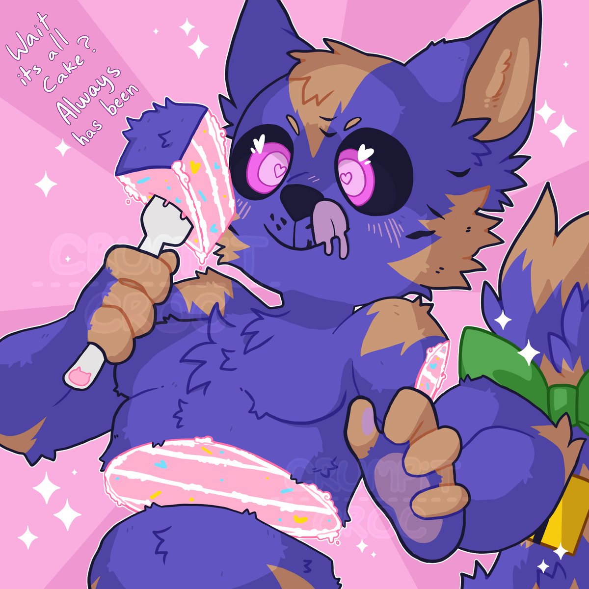 CrumpitCroc's tweet photo. Another finished cake YCH!
These are not open
For Squikbat (deviantart)
.
.
.
#commission #ych #furryart #furry #furrycommission #ychcommission #cake #cakememe #waititsallcake #furryartwork #occommission #cuteart #artwork https://t.co/E8dV8GopbG
