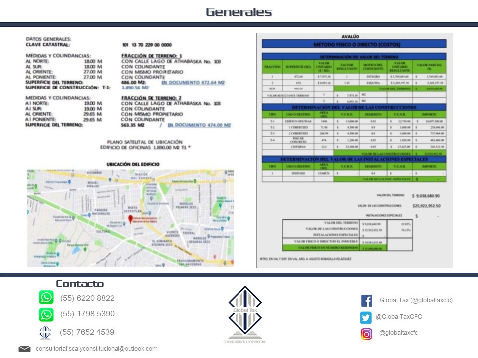 GlobalTaxCFC's tweet image. Ponemos a su disposición inmueble en venta en Toluca, Edo. Méx.
$27,000,000.00
Estamos a sus órdenes en nuestras vías de contacto.