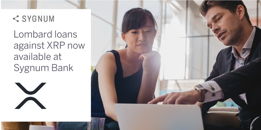 Sygnum Bank on Twitter "📣Lombard loans against XRP now available at
