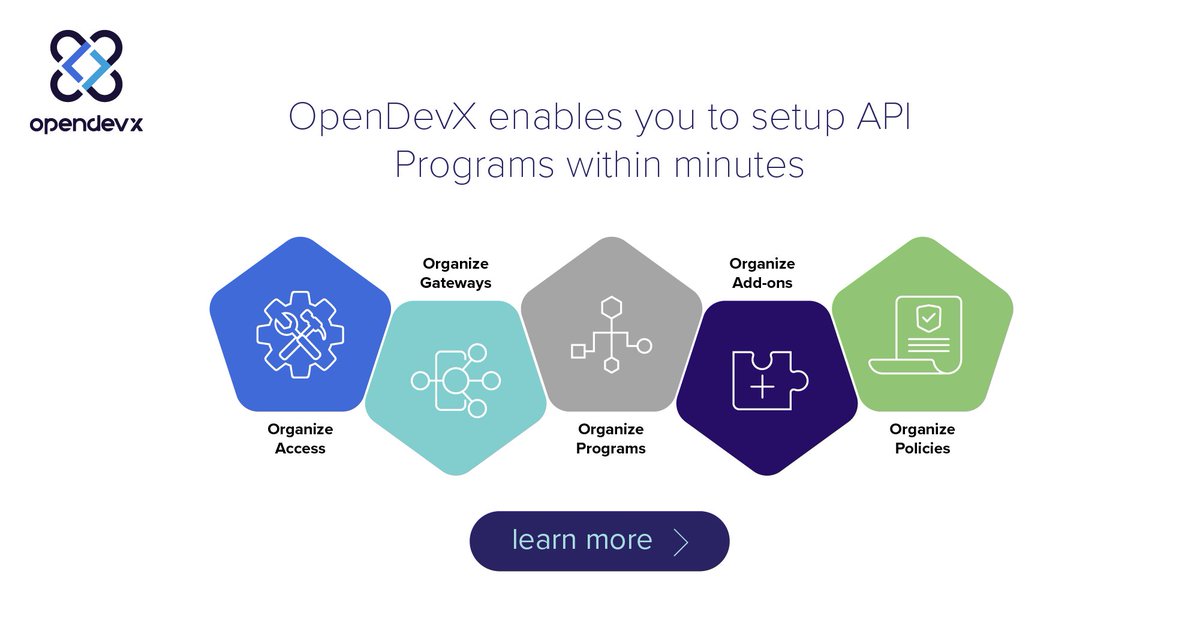 OpenDevX enables you to take your use cases to the market faster with a rapid kickstart kit (including multi-tenancy support). Learn more: opendevx.io
#apimanagement
