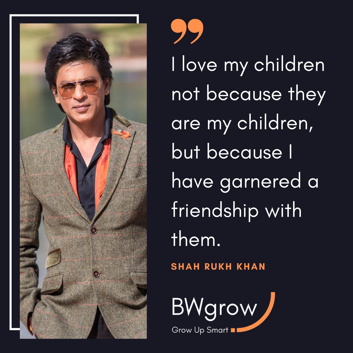 BW_grow's tweet photo. King Khan @iamsrk is a superstar who considers parenting as his top priority. Valuable for all parents!

#shahrukhkhan #srk #bollywood #dad #dadlife #superdad #family #children #motivation #parentingtips #life #goals #raisingboys #raisingkids #parenting https://t.co/TOOPMNWUto