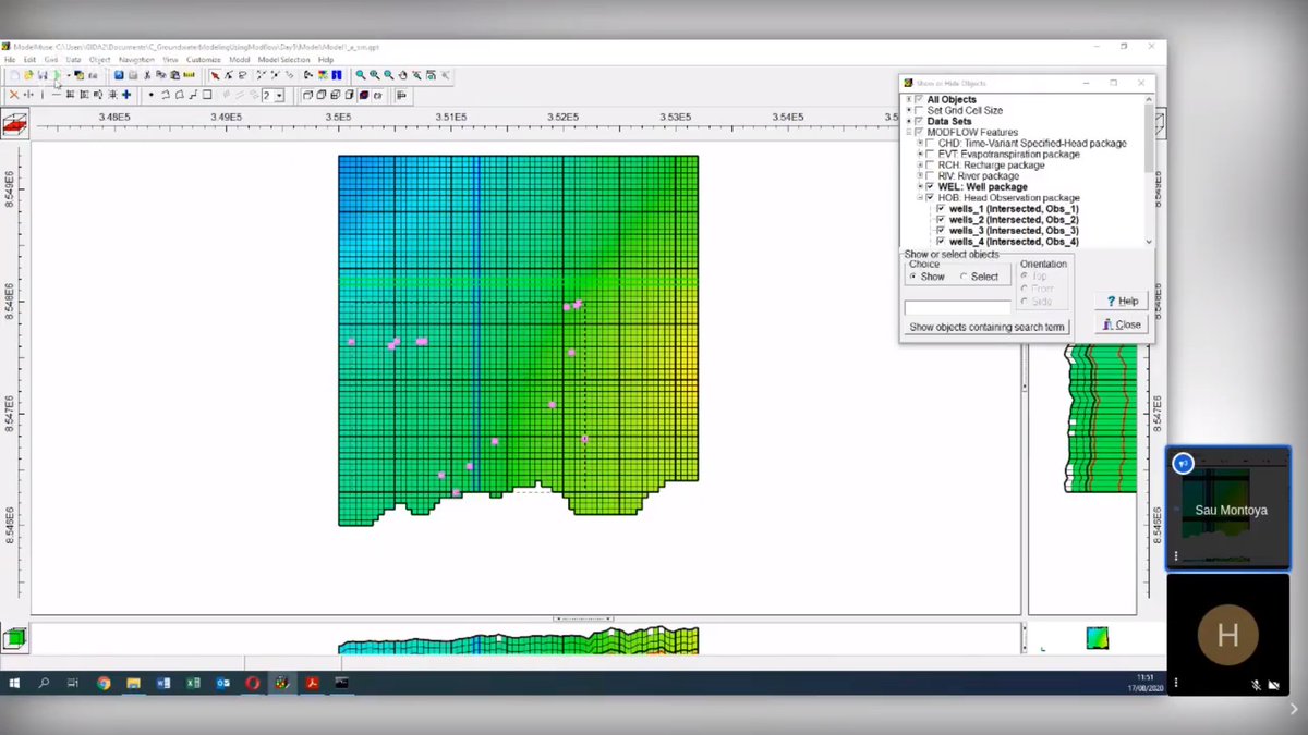 hansakwast's tweet image. Yesterday Saul Montoya (@Hatarilabs) gave the last live class of the Open Course on #Groundwater #Modelling using #MODFLOW &amp;amp; #ModelMuse. The course was hosted by @ihedelft #OpenCourseWare. All materials, incl. recordings are freely available. More info: un-ihe.org/open-course-ih…