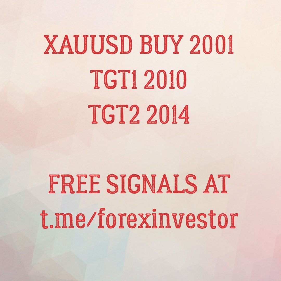 ForexInvestor20's tweet photo. #xauusd buy 2001
TGT1 2010
TGT2 2014

Free signals https://t.co/9U24tmZaUs

#Trade #Tradegang #Investment #tradingstrategy #fxmq #FXツール #FXsignals #fxprimus #fxpo #fx動画 #fx디비 #fx #forex #forextrading #coronavirus #CoronavirusVaccine #forexmoney #forexprofit #forexbroker https://t.co/Ge9DZTHZmB