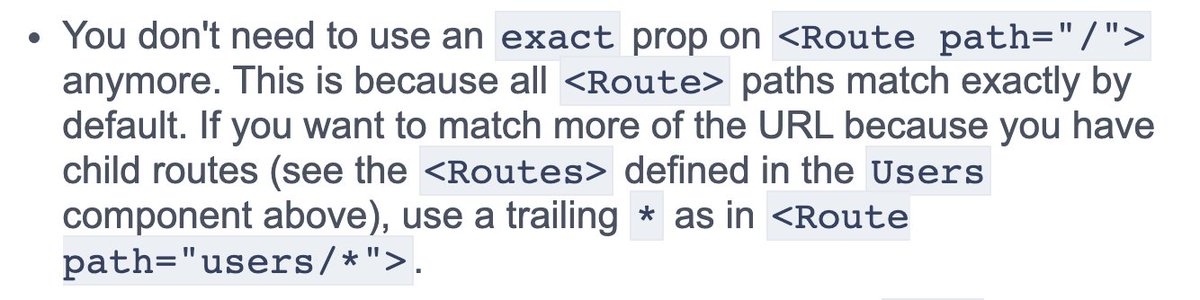 The thing I am looking most forward to in React Router 6 😅
