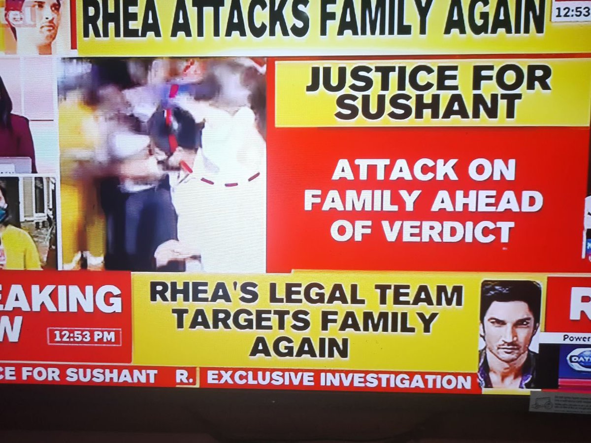 rupali2312's tweet photo. BREAKING NEWS : 

▪️𝙍𝙝𝙚𝙖’𝙨 𝙡𝙚𝙜𝙖𝙡 𝙩𝙚𝙖𝙢 𝙩𝙖𝙧𝙜𝙚𝙩𝙨 𝙛𝙖𝙢𝙞𝙡𝙮 𝙖𝙜𝙖𝙞𝙣 
▪️𝙍𝙝𝙚𝙖’𝙨 𝙡𝙖𝙬𝙮𝙚𝙧 𝙨𝙖𝙮𝙨 , 𝙛𝙖𝙢𝙞𝙡𝙮 𝙨𝙩𝙖𝙮𝙚𝙙 𝙦𝙪𝙞𝙚𝙩 𝙛𝙤𝙧 40 𝙙𝙖𝙮𝙨 . 

Are they even real? Limits of being shameless ! 

#SCAssignCBIForSSRCase @ishkarnBHANDARI https://t.co/6qJL4t8LeG