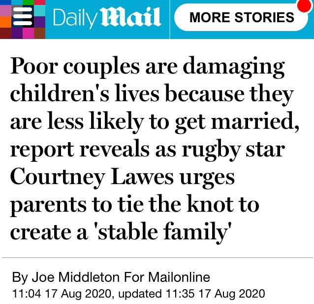 Speaking of morals & ethics, the CSJ’s dogma-led report has generated abhorrent headlines like the one pictured