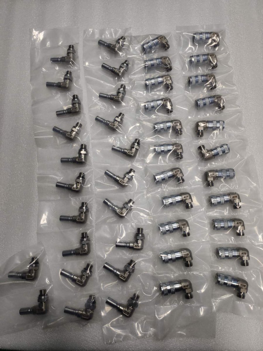 PETblowmold's tweet image. Female connector and male connector
22 sets
for blow molder
#femaleconnector
#maleconnector
#connectors