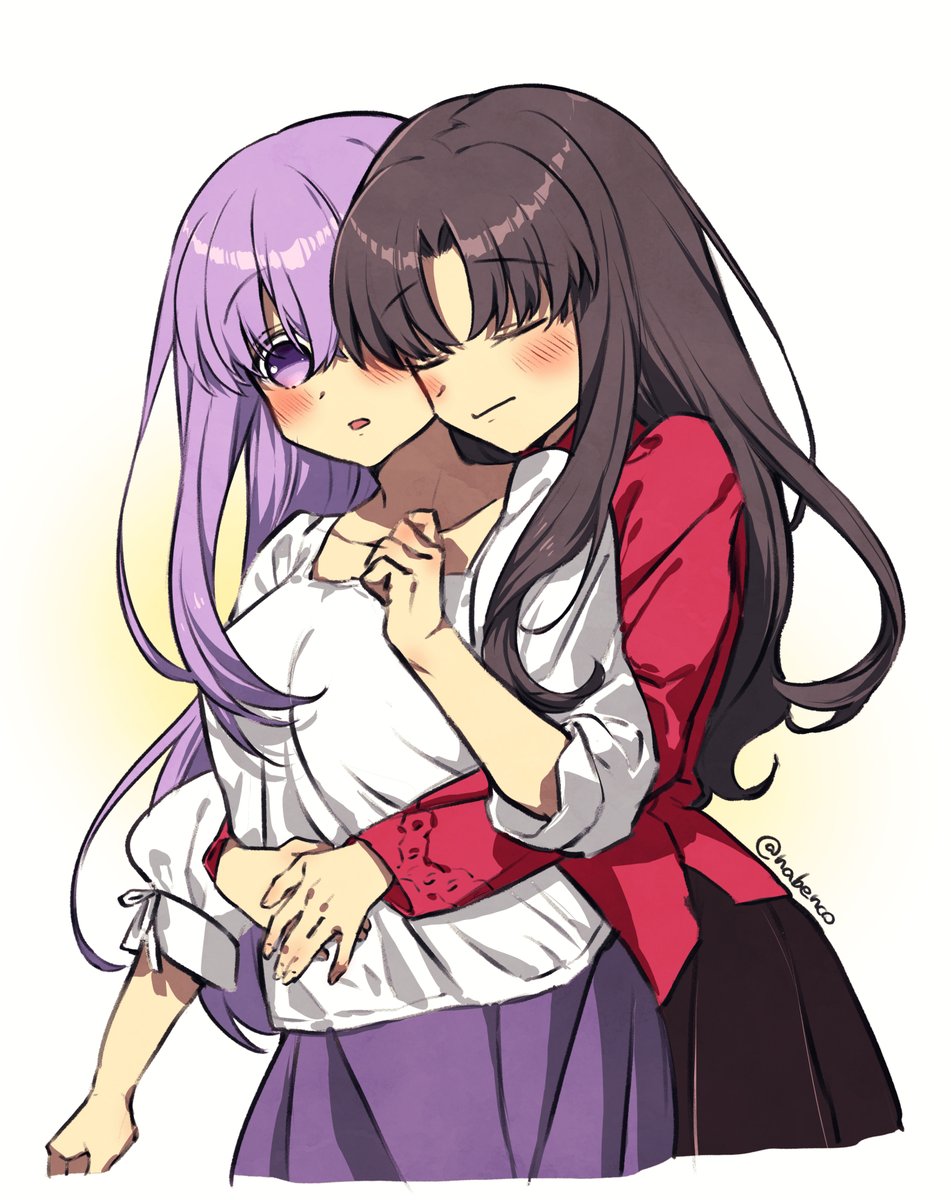 間桐桜 ,遠坂凛 「やっと手が届いたんだもんな……遠坂姉妹よ…………………………………… 」|かにむしのイラスト