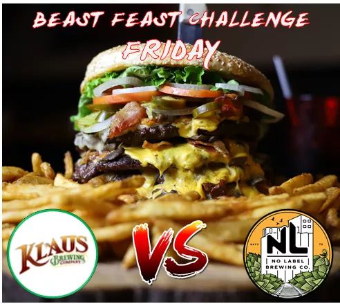 'It's goin' down for real.' Friday @NoLabelBrewCo takes on Klaus Brewing in the Beast Feast Challenge @TheBYG. More details coming but you might want to check this out.

#fridaylunchplans #itsgoindownforreal #beastchallenge #thebyg #wotr #nolabelbrew