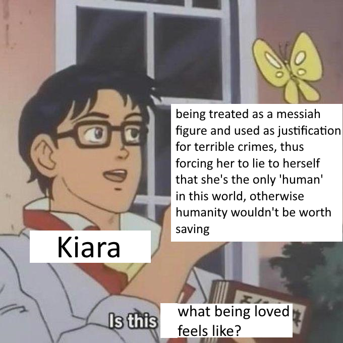 when she could've been different. fgo proves she COULD HAVE been a normal woman living a relatively normal life, but that was all robbed from her and thus transformed her into this hedonistic beast who could only see ppl as insects. & thats why he loves her. basically: (5/?)