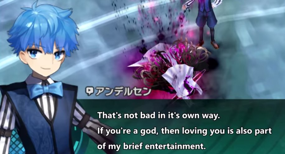 i think ppl see andersen being REALLY venomous towards her and her being venomous back as proof that they hate each others guts but. theyre just emotionally constipated according to the writing (andersen esp, cuz he's not used to being Outright Kind) (6/?)