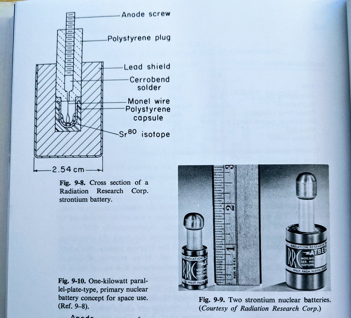 here's a cute little Sr90 nuclear battery. complete with a cross section diagram.