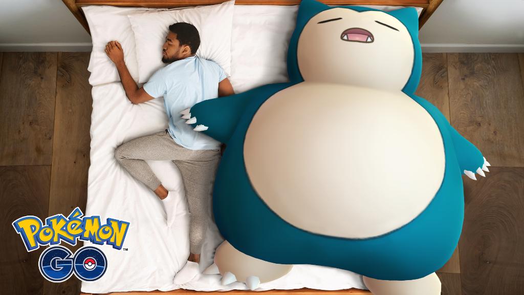 If you gotta catch some Z’s, sneak in a little snooze with your buddy Snorlax. 💤🛌 #PokemonGOBuddy