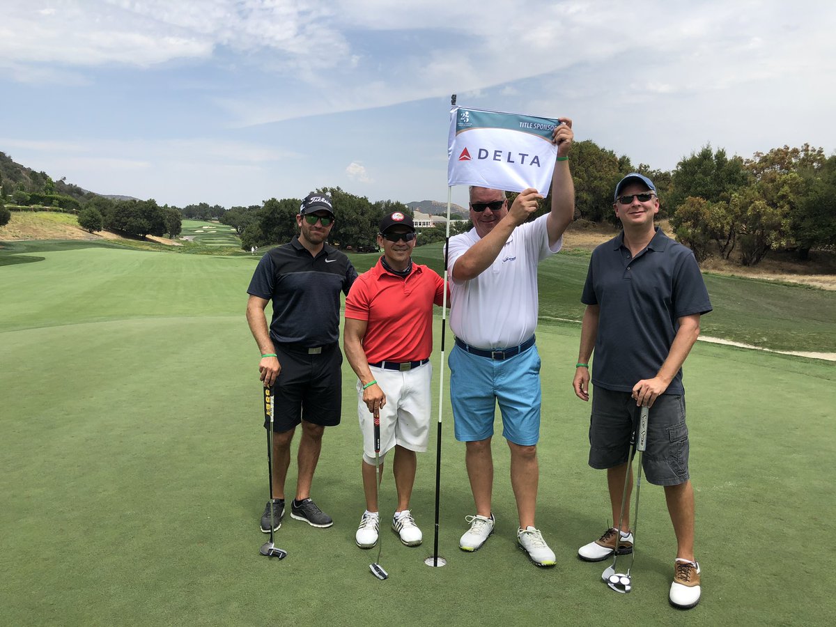 perry_venturo's tweet photo. Today was the 25th Annual Southern California Junior Acheivement Golf Classic proudly sponsor by Delta Air Lines. Great day had by all for this great cause. https://t.co/xXGAPvCf8Y