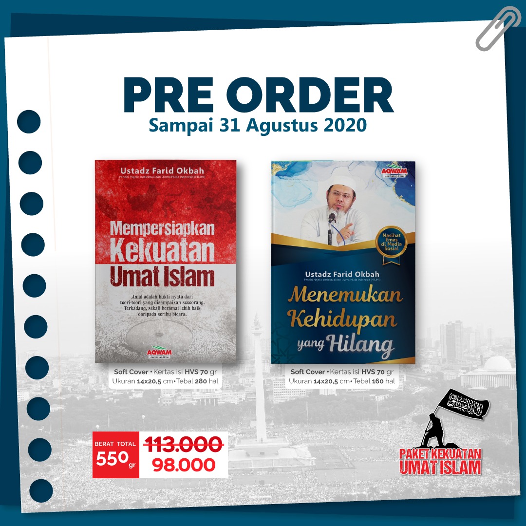 #ufo
#ustadzfaridokbah
#mempersiapkankekuatanumatislam
#menemukankehidupanyanghilang
#bukubaruaqwam
#preorderaqwam
#islamicbook