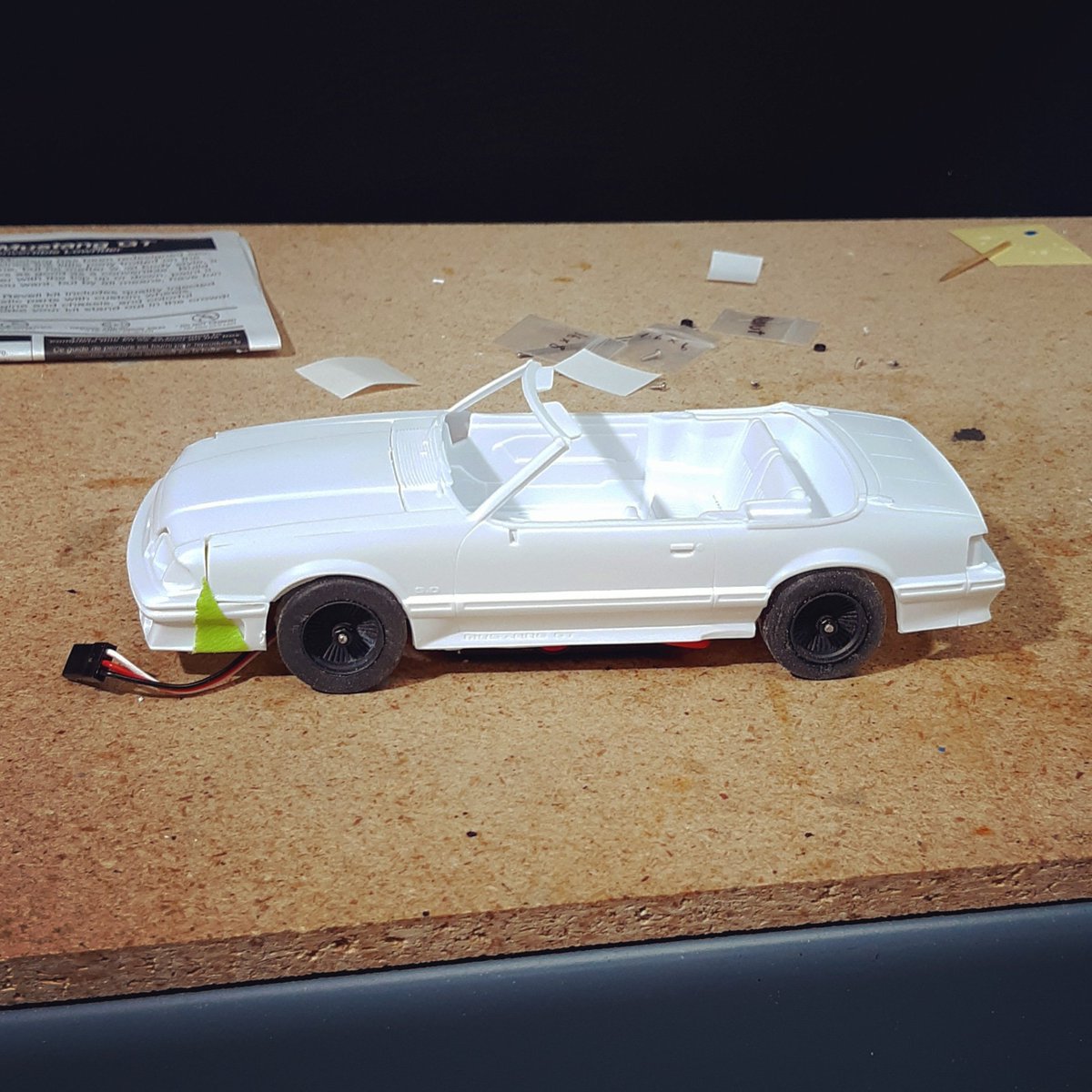 Make_It_RC's tweet image. Electronics in and the body is mounted, so close to being ready to drive. 👌 #rcbuild #mustang