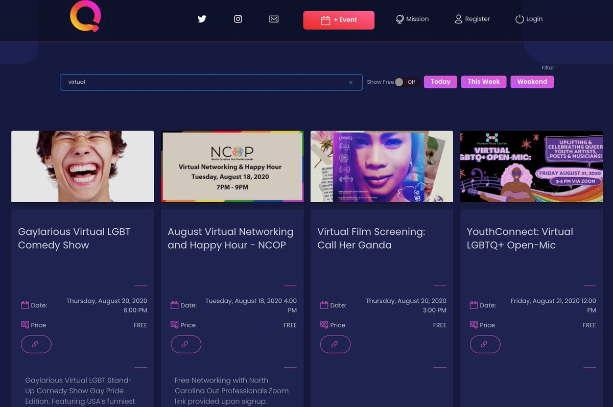 QueeeryHQ's tweet photo. We are constantly improving our product and user experience, our new updates are now live! Checkout these updates along with new Queer virtual events at https://t.co/9tGSN69J43

#Queeery #LGBTQ #LGBTEvents #Queers 🏳️‍🌈 https://t.co/xPcJvOaanM