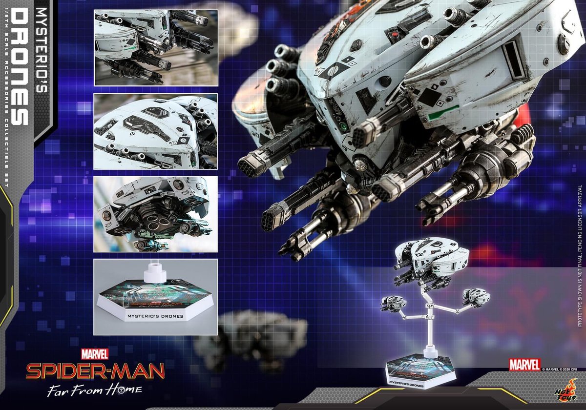 S_U_works's tweet photo. 【Spider-Man: Far From Home - 1/6th scale Mysterio's Drones Accessories Collectible Set】
#HotToys #ホットトイズ #スパイダーマン #Marvel #MarvelStudios #SpiderMan #FarFromHome #SMFFH #Mysterio https://t.co/OaZxeYan0e