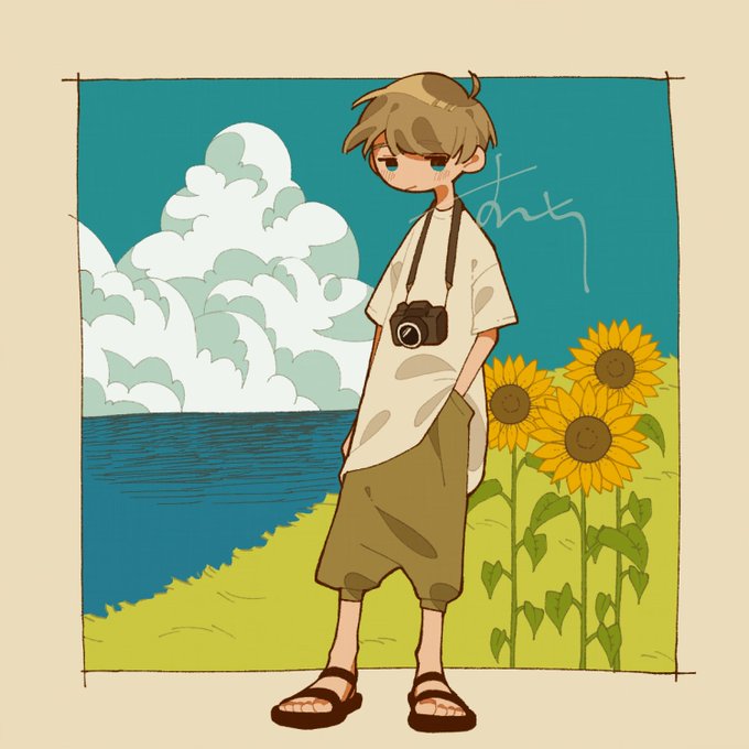 「brown hair horizon」 illustration images(Latest)｜4pages