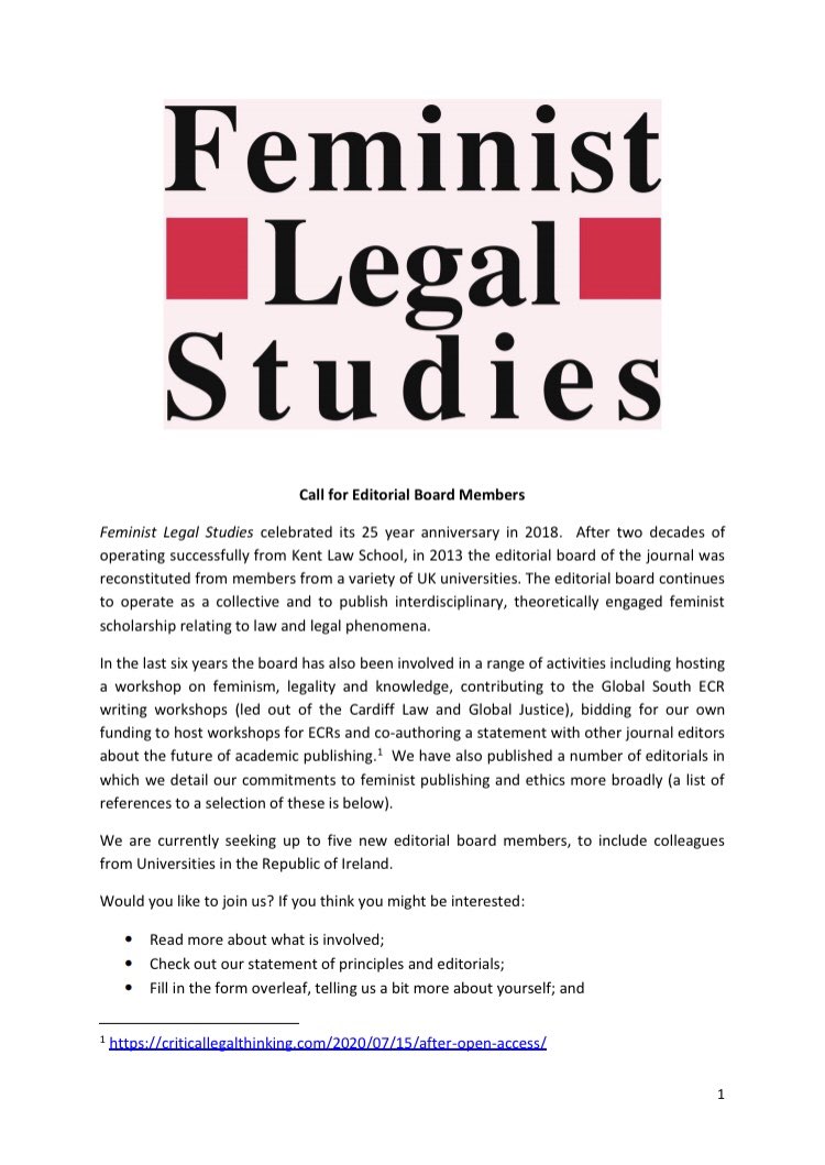 Feminist Legal Studies