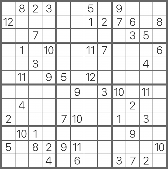 12x12 Super Sudoku Magazine