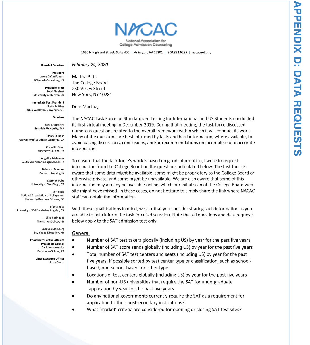 True to form  @CollegeBoard doesn't provide data in a timely or transparent manner despite protestations to the contrary. What's college board hiding that it fights so hard to avoid sharing data (that it cant sell)?