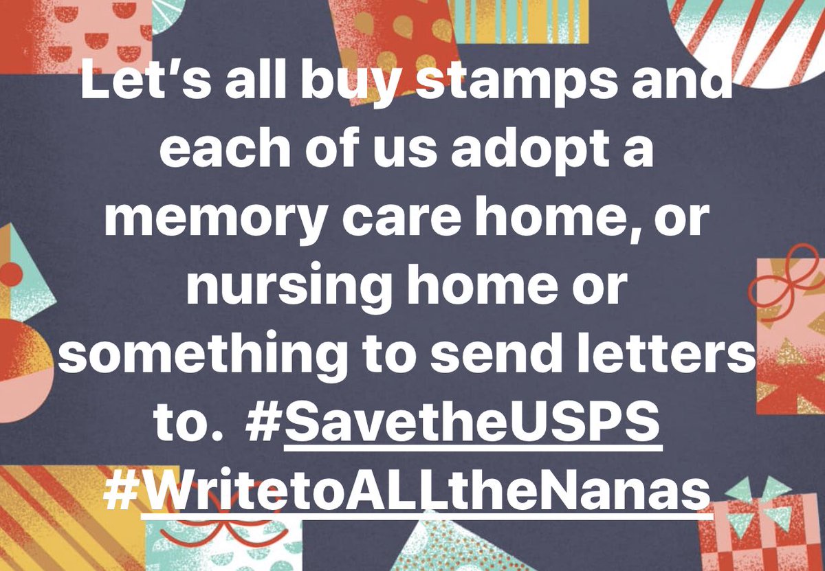 hayleyrebecca's tweet image. #SaveThePostalService #WritetoALLtheNanas