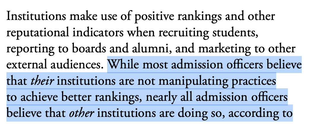 LOL. This is the higher ed version of either "I know you are but what am I" or "i'm rubber and you're glue"