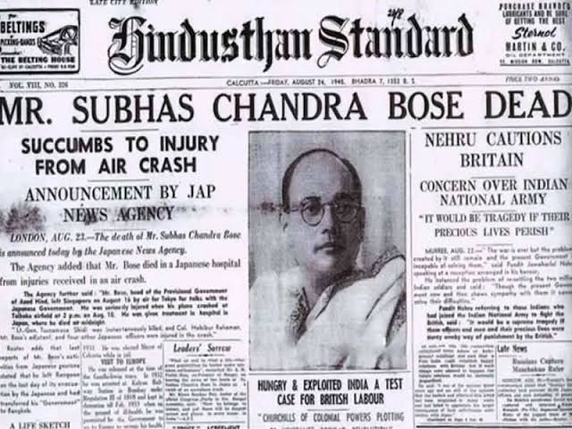  #OnThisDay in 1945,Netaji  #SubhashChandraBose,supposedly died in an airplane crash in present day Taiwan.Conspiracy theories have floated since then,ranging from him becoming a sanyasi under the guise of Gumnaami Baba to living secretly in USSR & being the Tashkent Man #सुभाषबोस