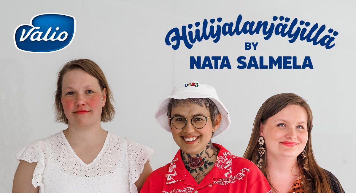 ValioFi's tweet photo. Hiilijalanjäljillä -podcastin toisessa jaksossa aiheena maitotilan arki sekä kotimaisen ruoan trendit yhdessä maidontuottaja Johanna Vakkamäen sekä ruokabloggaaja Hanna Hurtan kanssa. Tutustu ja kuuntele: https://t.co/Qjvmq9KnhZ🎧 #podcast @nataliasalmela https://t.co/DZK1GzGm3u