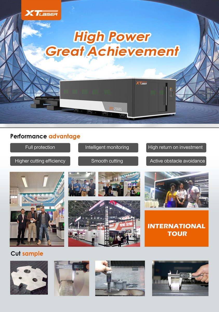 wend_ning's tweet photo. GP series 10kw high-powerlaser cutting machine,focusing on
cutting thick plates, achieving high value at lowcost，XTLASER
Manufacturing is trustworthy
#lasermachine #fiberlaser #cuttingmachine #highpower #steel https://t.co/RWAeB8YbnP