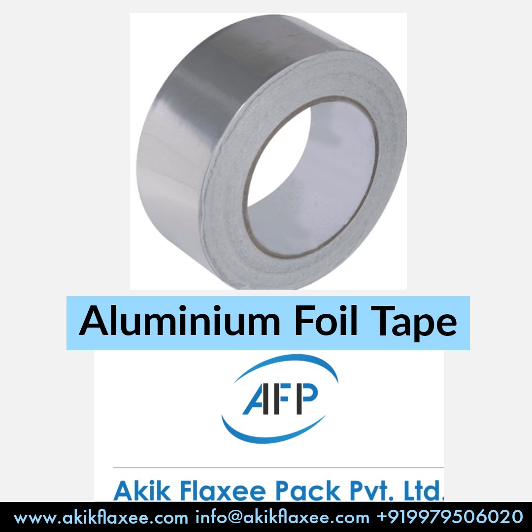 Searching for aluminium foil tape maker in different parts of Gujarat? We are leading manufacturer and supplier of all kind of speciality tapes work, which uniquely intended for mounting of refrigeration coils &amp; other similar type of applications. akikflaxeepack.com/product/alumin…