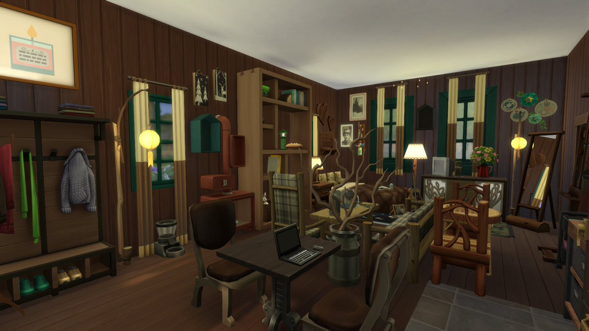 justinlamont_'s tweet photo. Tiny Off the Grid cabin on the gallery! Gallery ID justinpgh118 #TheSims4 #ts4console https://t.co/8JVPVJlTDi