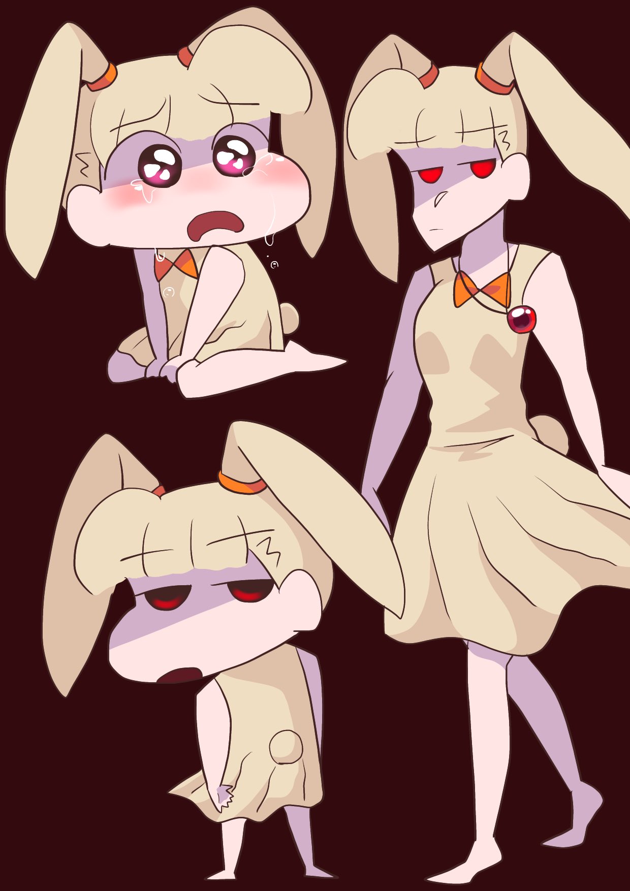 ゆっこ しあわせうさぎなぐられうさぎ 擬人化