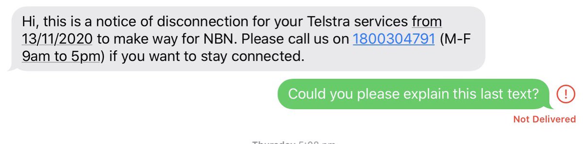 scully65's tweet photo. @Telstra Hi Jess... this is what it said: https://t.co/d6TicGBS75