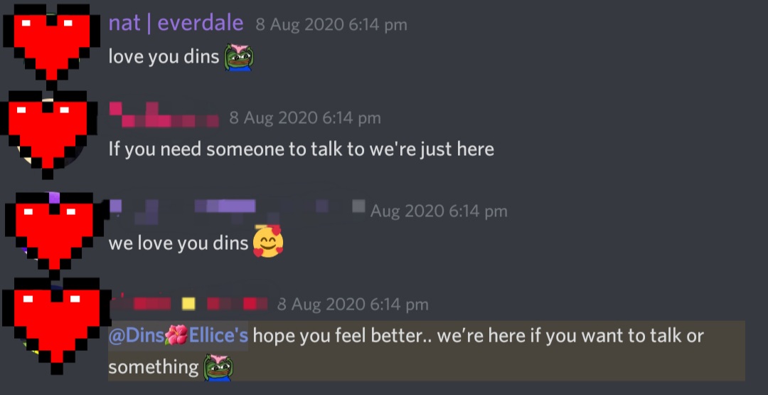 You know what I truly love about <a href="/iWuvBanana/">Ag.Banana</a> and <a href="/ACNHNMTS/">Aɢ.Bᴀɴᴀɴᴀ & Sᴛᴇᴘʜʏᴏᴜɴɢ 💖</a> discord?it's d way how d community cares abt you.They'll always try to make you feel loved.isn't it amazing? Join the best community in discord and experience the same love that we are all getting.
discord.gg/rER7PZe