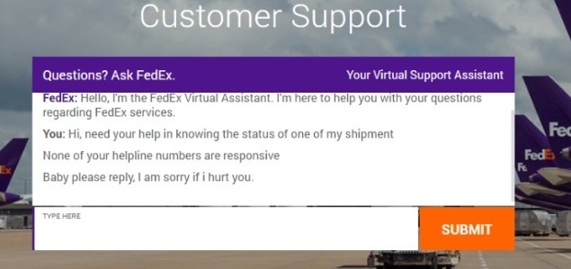 SahilPuka's tweet photo. @FedEx @FedExHelp What about this ? 
Your Virtual Support is also Non- Responsive.... 
#Unbelievable https://t.co/Dmyk7G1eEa
