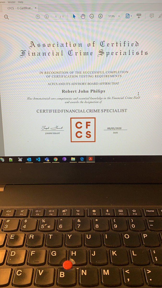 RobbyPhilips's tweet photo. CFCS certification, ✅ #cfcs #acfcsonline https://t.co/jTAIkDju0V